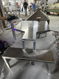 Aluminum XL shooting table with target-logo engraving.
