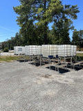 Welded aluminum water troughs.